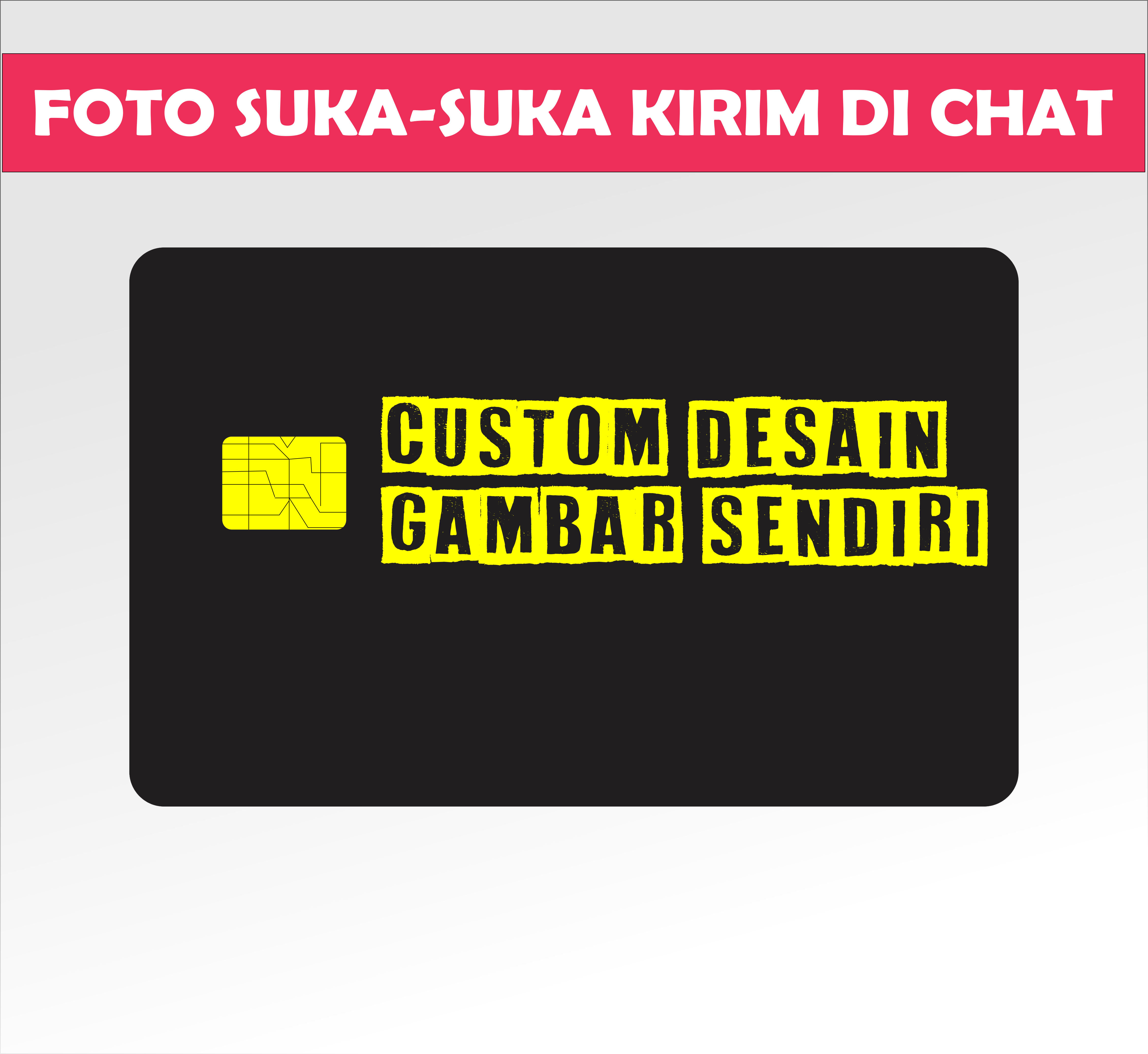 Skin Card Stiker Motif Bca Pelindung Kartu Atm Sim Ktp E Money Id Card