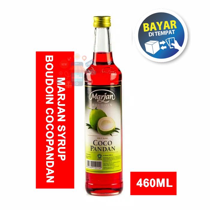MARJAN SYRUP BOUDOIN COCOPANDAN 460ML - SIRUP MARJAN COCOPANDAN - SIRUP MARJAN RASA COCOPANDAN - GERAI SEMBAKO MURAH