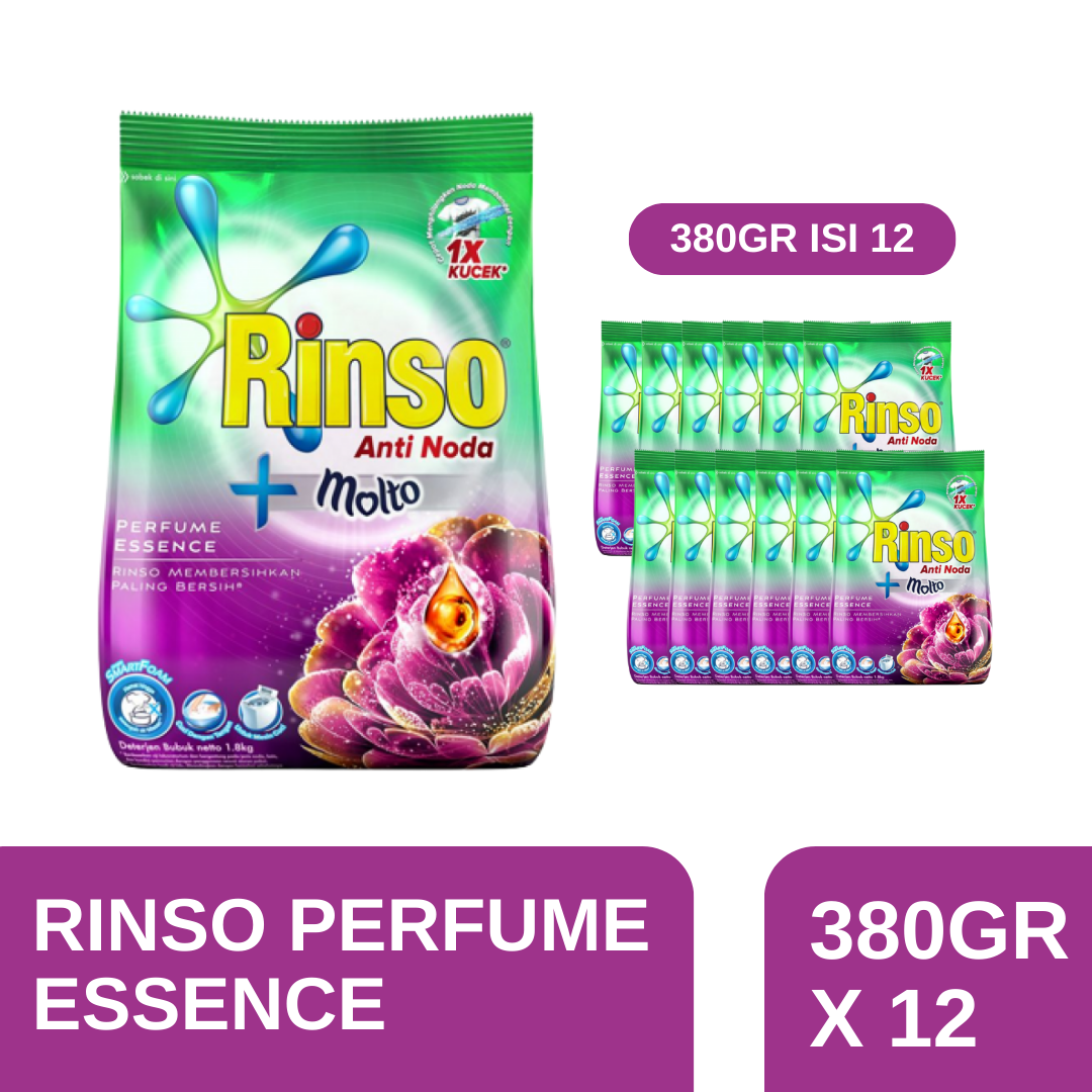 Rinso Molto Anti Noda Detergen Bubuk Perfume Essence G Isi