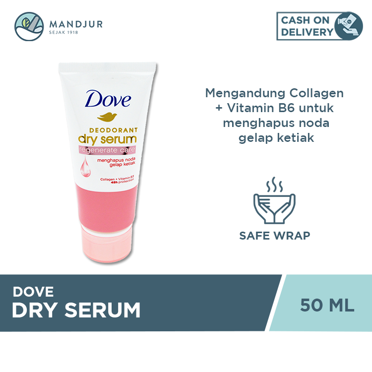 Dove Deodorant Dry Serum Regenerate Care Collagen Vitamin B3 50 ML