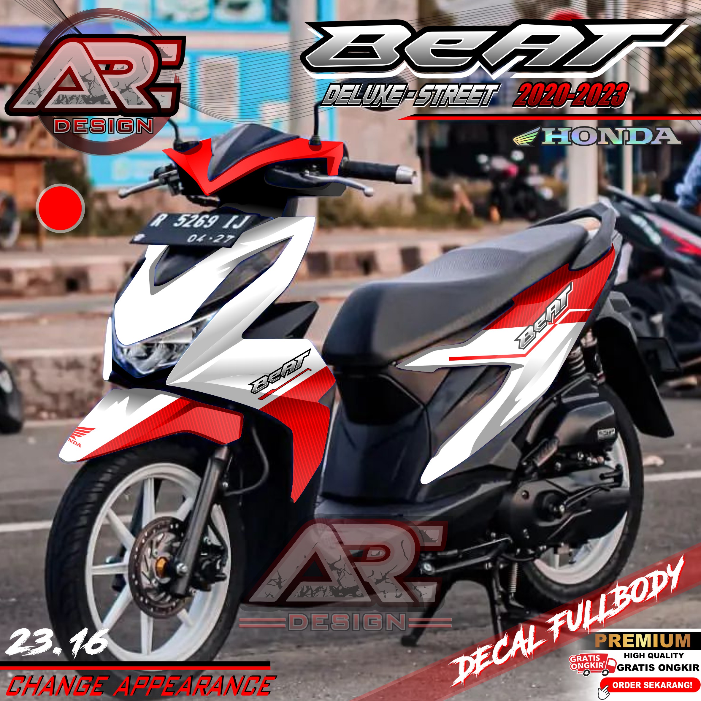 COD TERBARU Decal Sticker Honda Beat DELUXE STREET 2020 2021 2022