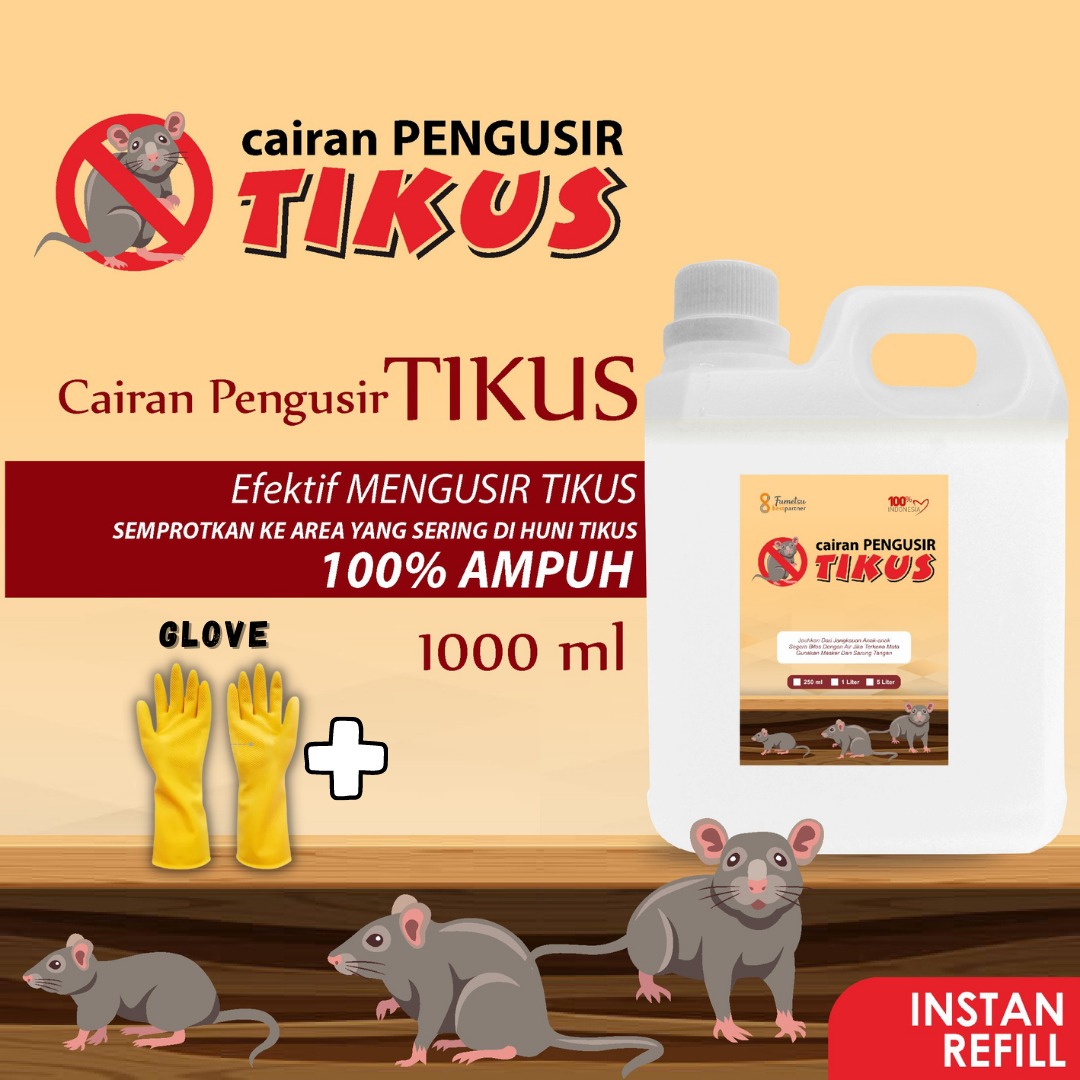 Cairan Ampuh Pengusir Tikus Kemasan 1 Liter Jerigen Lazada Indonesia