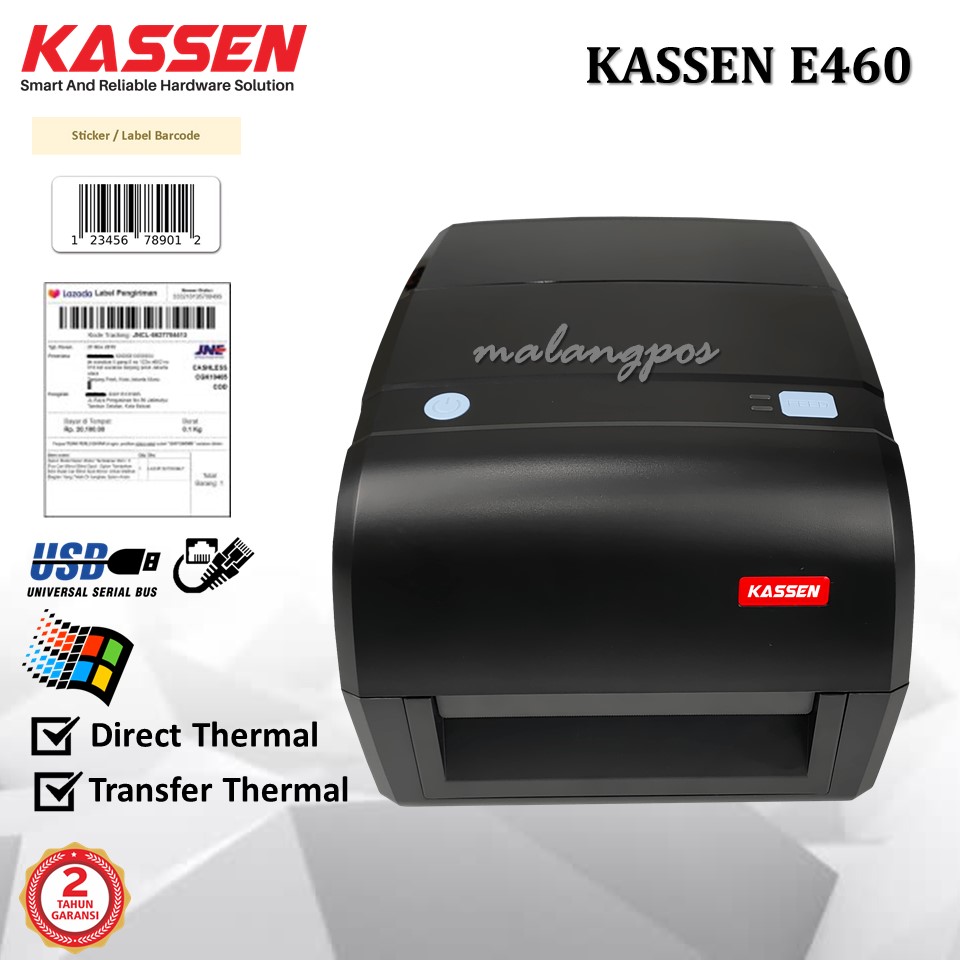 Printer Label Barcode Kassen E460 Label 110MM Cetak Label Harga Resi