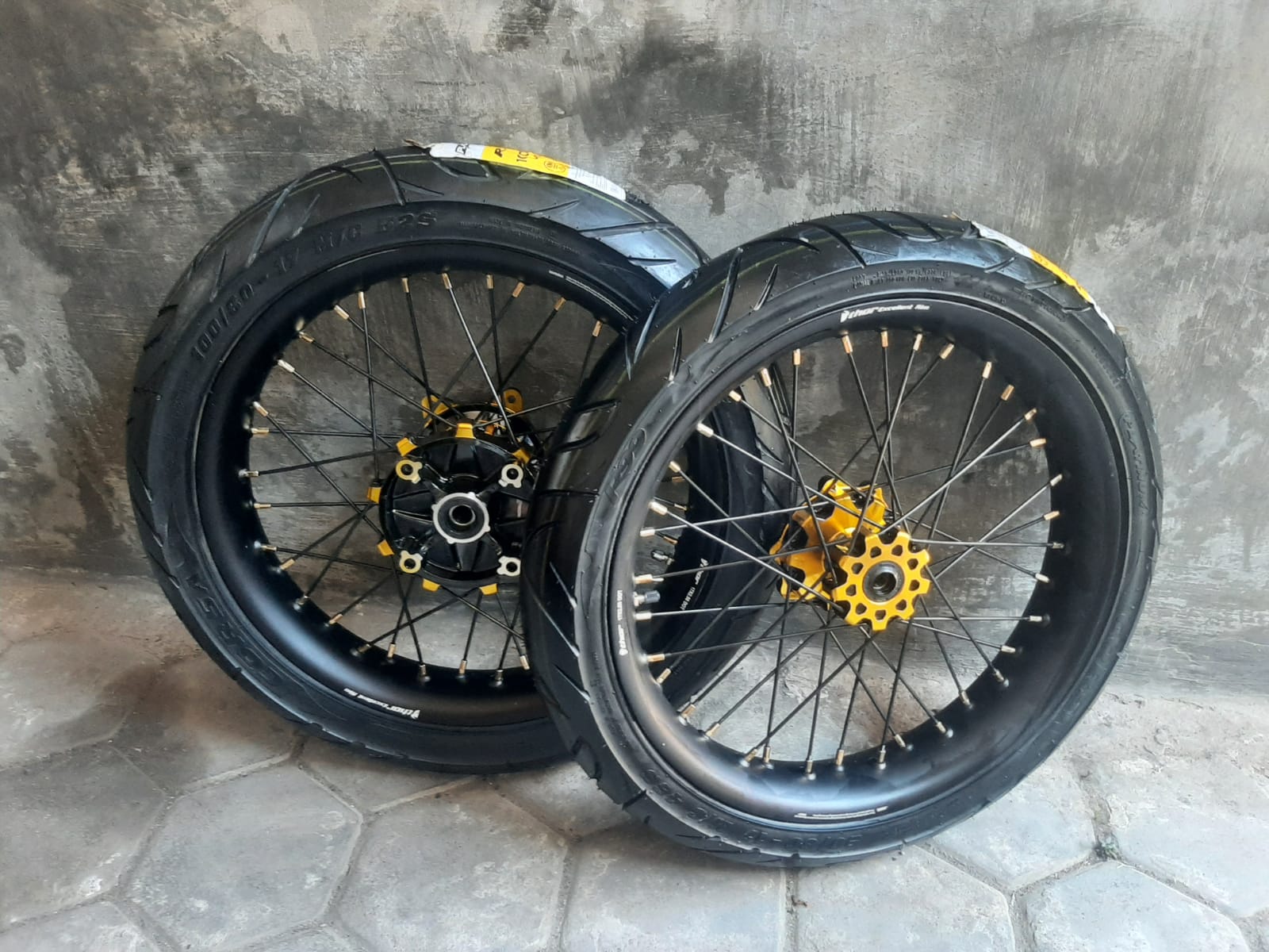 Rakitan Wheelset Supermoto Kecil Honda Crf L Wheelset Semi Cacing