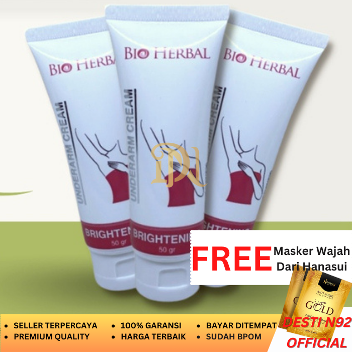 Pemutih Ketiak Dan Selangkangan Alami Bio Herbal Underarm Cream Lotion