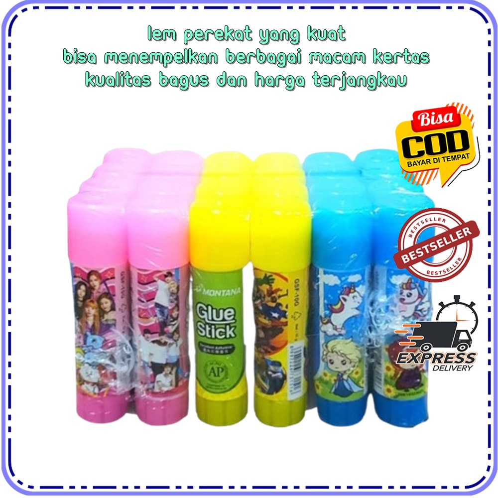 Lem Stik Fancy Montana 10 Gr Glue Stick Fancy Montana Lem Kertas Fancy