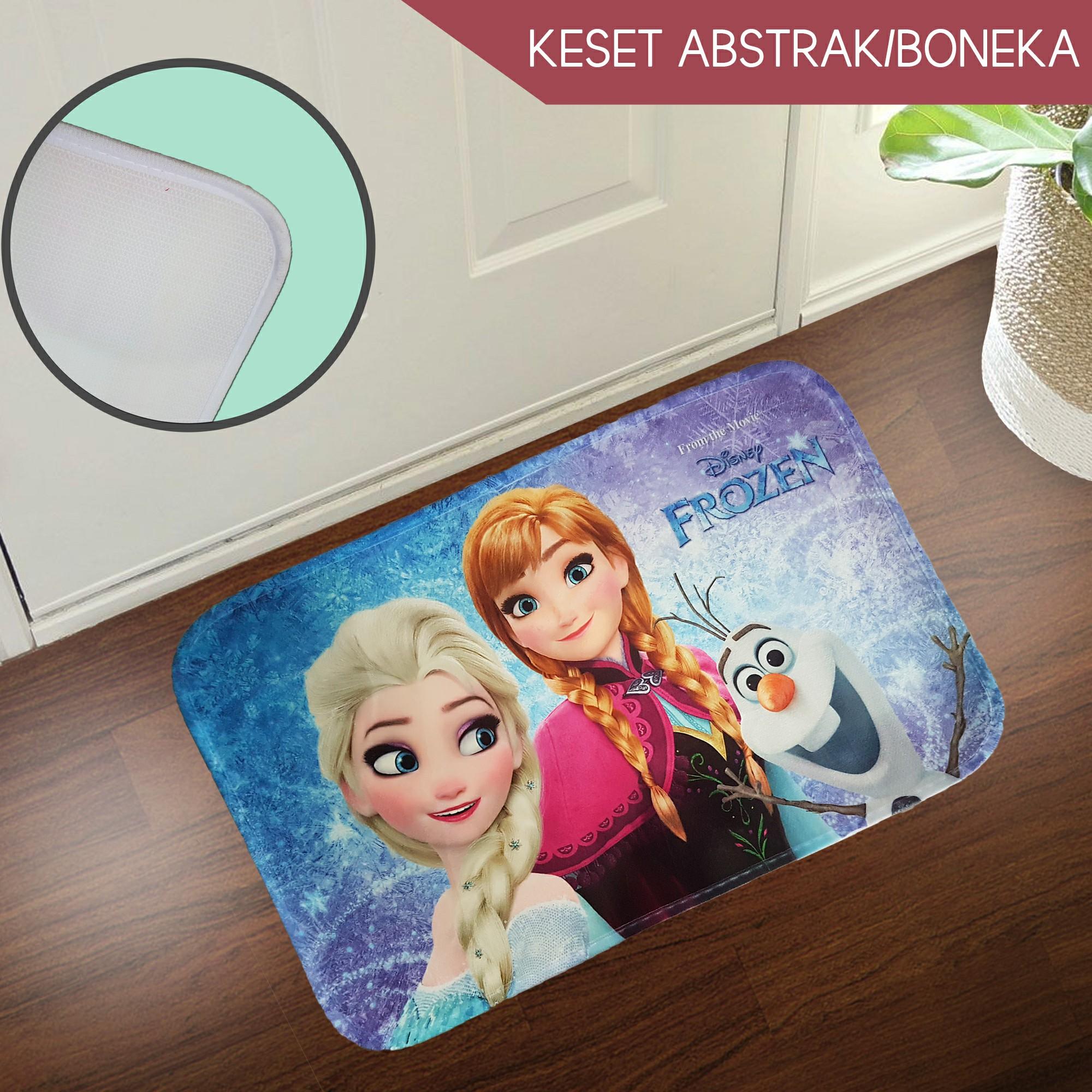 PROMO - KESET KARAKTER 40 X 60 - FROZEN //KAKI / KAMAR MANDI / CENDOL / DAPUR / KARAKTER / HANDUK / LANTAI / WELCOME / KITCHEN / KARET