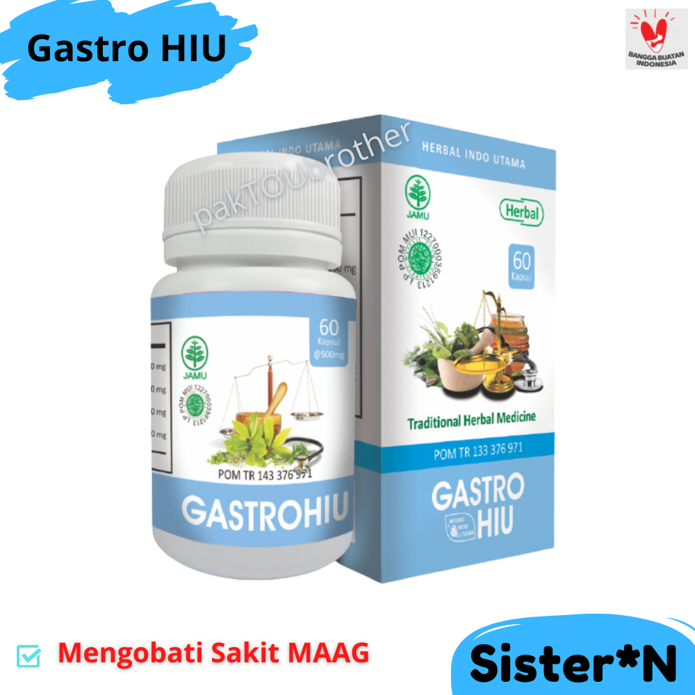 Hiu Gastro Obat Maag Dan Asam Lambung Kronis Paling Ampuh Herbal Bpom