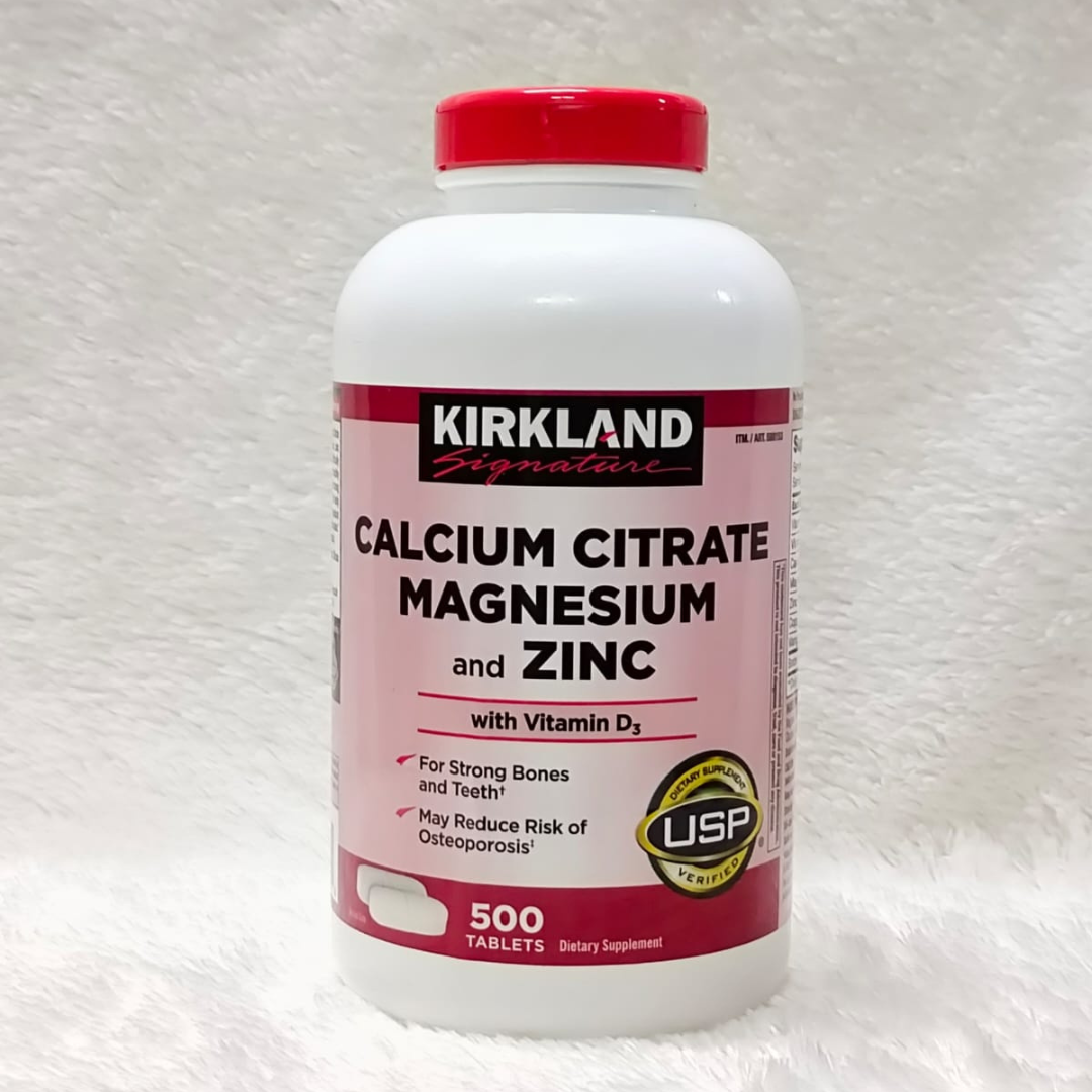 Kirkland Calcium Citrate Magnesium And Zinc Tablets Lazada Indonesia