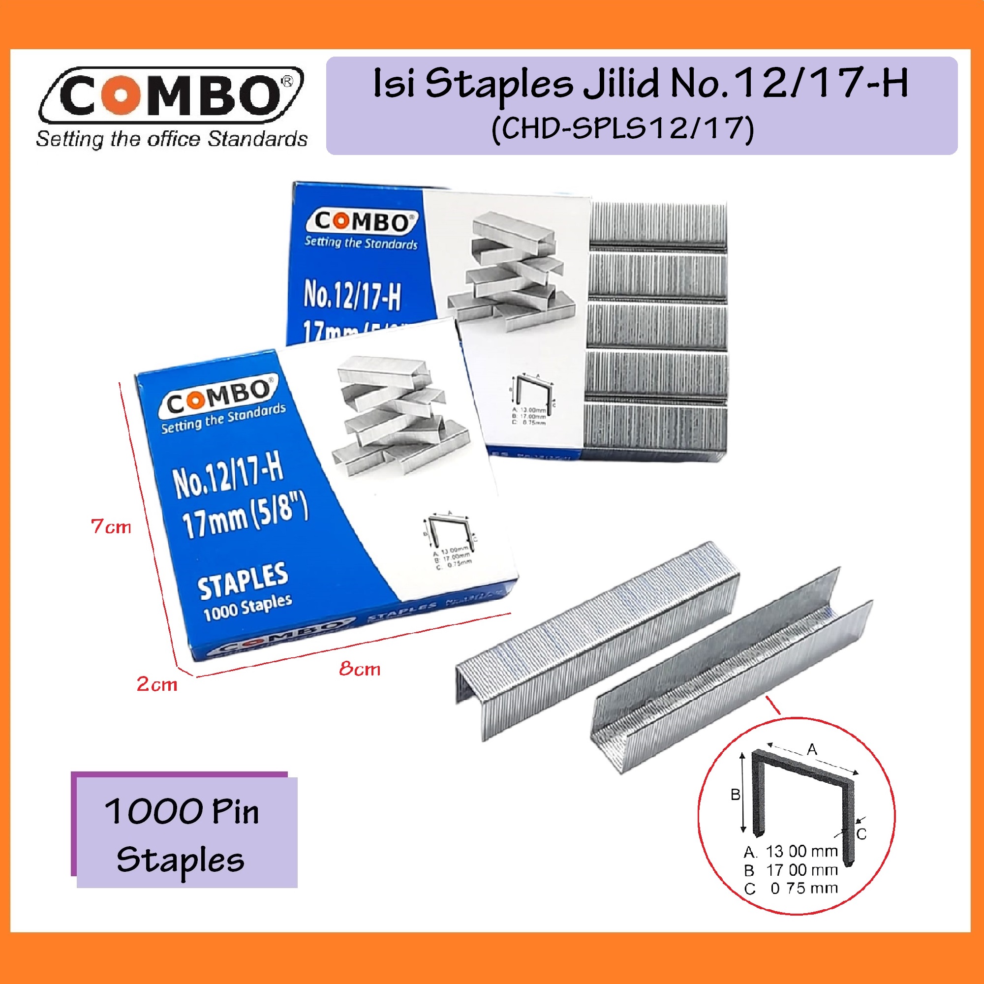 Isi Stapler Mm Isi Staples Jilid Isi Hekter Jilid Necis