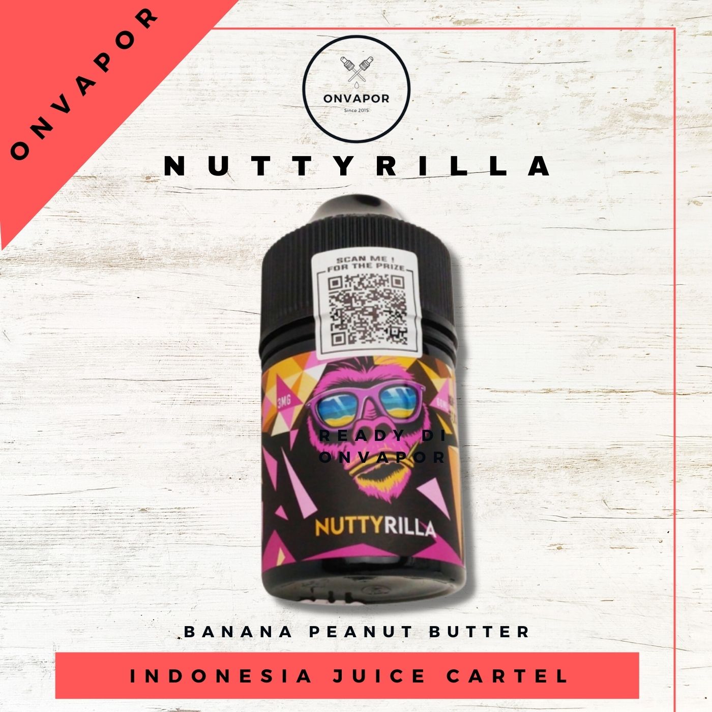 Nuttyrilla Liquid Banana Peanut Butter Ml Indonesia Juice Cartel