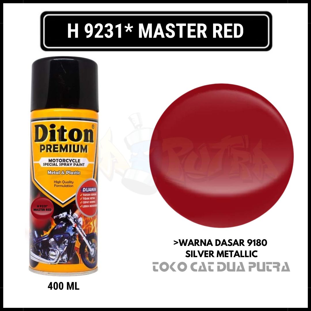 Diton Premium H 9231 Master Red Pylox Pilox Pilok Aerosol