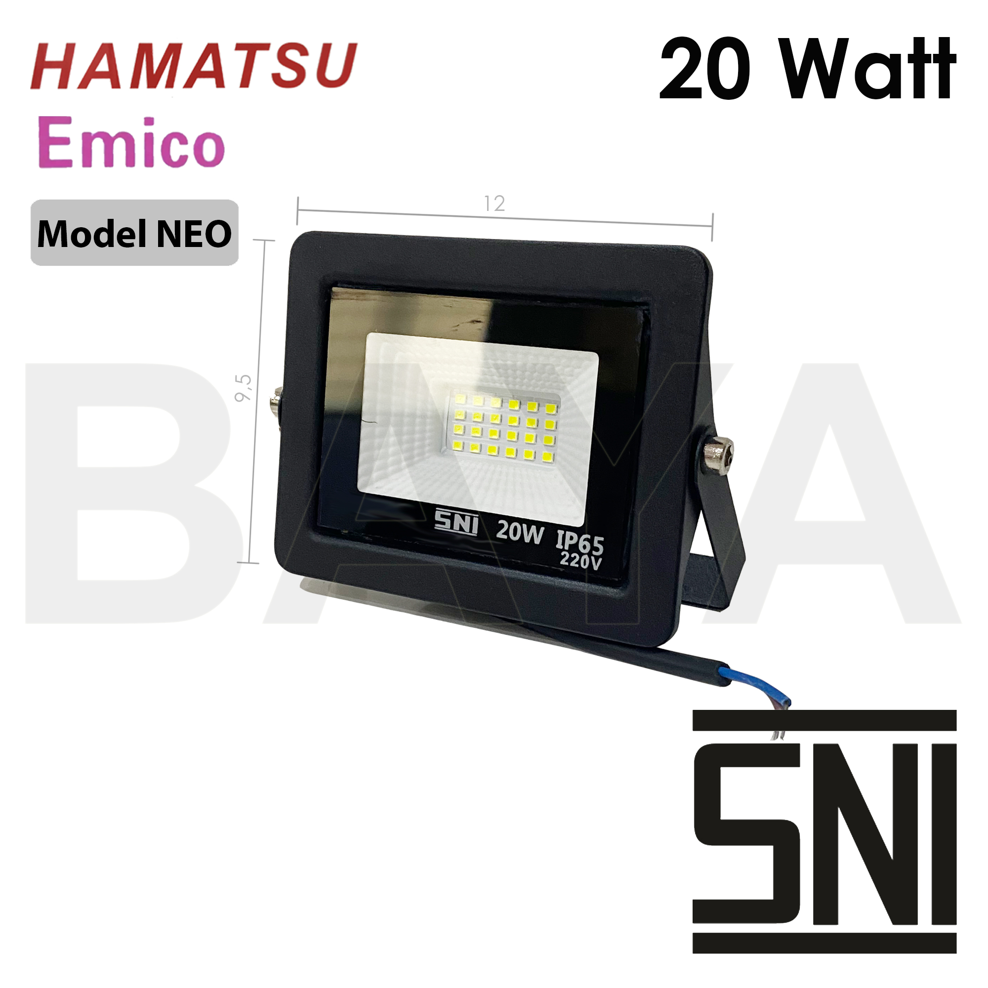 Lampu Led Sorot Tembak Floodlight Outdoor Lapangan W W