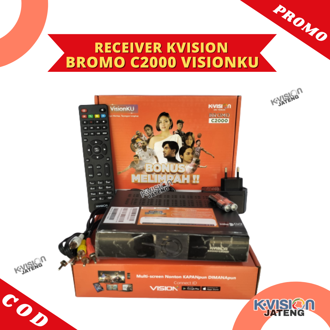 Receiver Kvision Bromo C Visionku Khusus Parabola Mini Ku Band