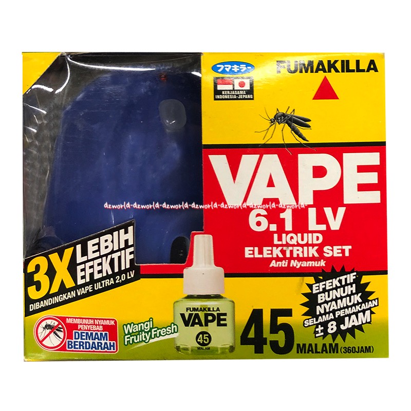 Fumakilla Vape Lv Liquid Elektrik Set Anti Nyamuk Obat Malam