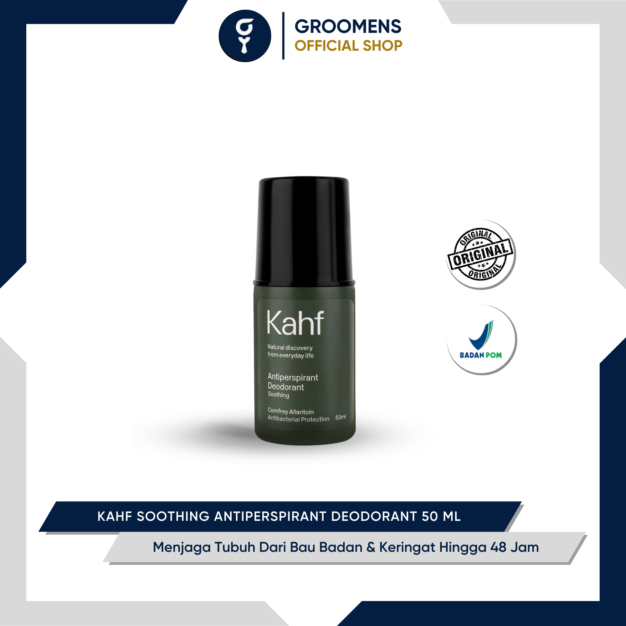 Kahf Soothing Antiperspirant Deodorant 50 Ml Lazada Indonesia