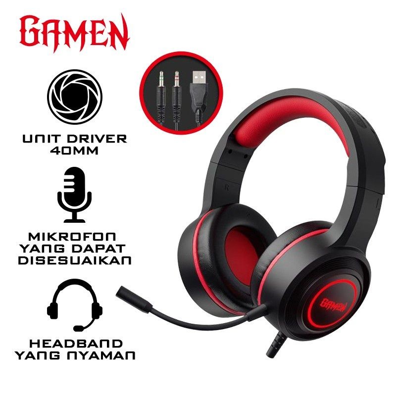 Gamen Headset Gh Dan Robot Rh P Headphone Gaming Wired Headset