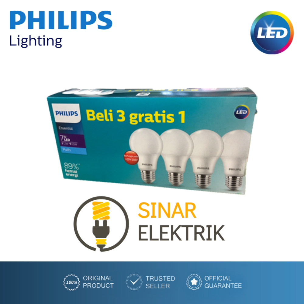 Lampu Philips Led Paket W W W W W W W W Multipack Led