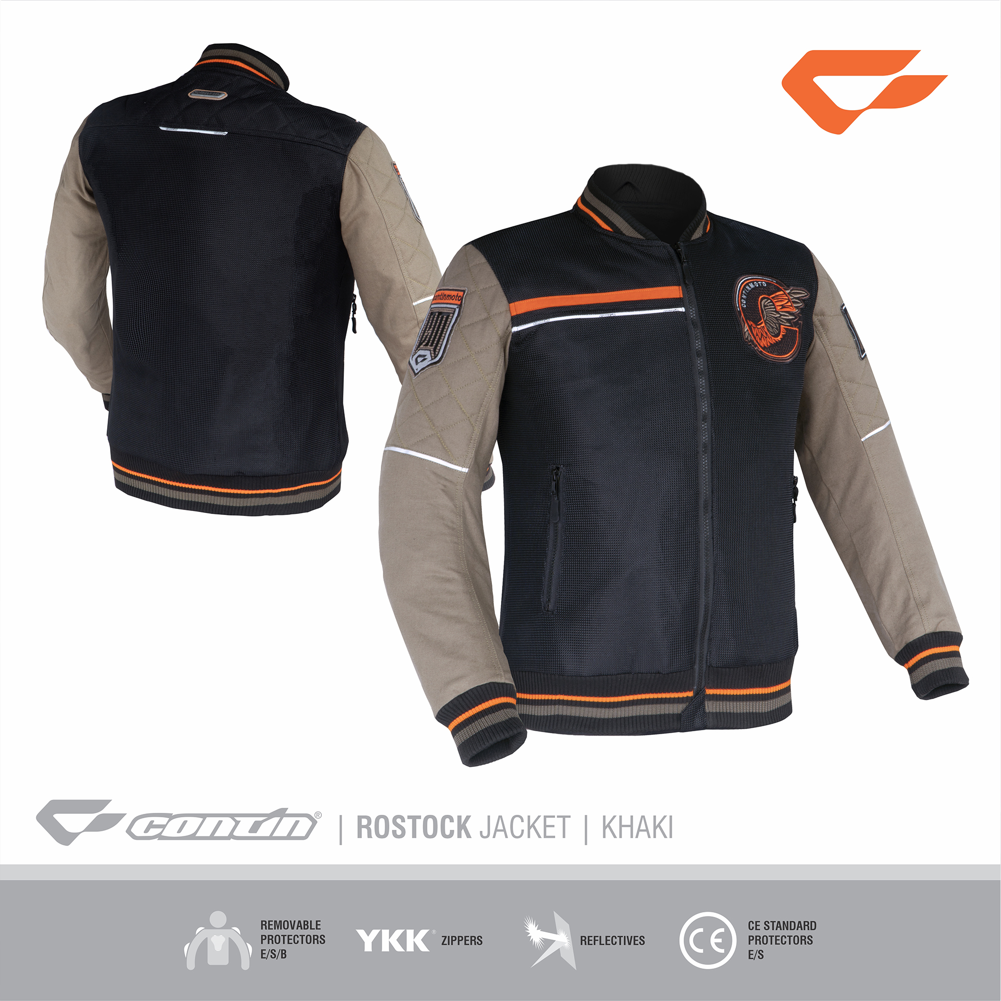 Continmoto Jaket Varsity Motor Protektor Rostock Khaki Lazada Indonesia