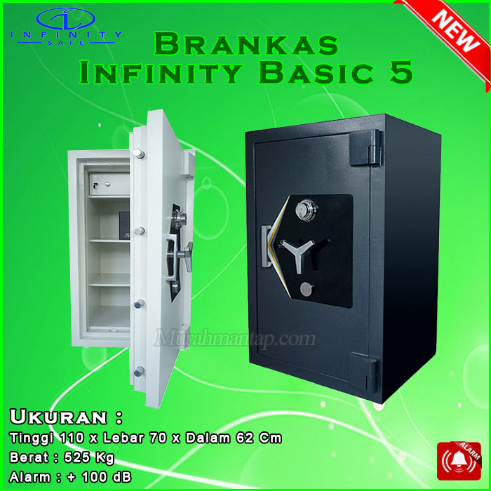 Brankas Murah Infinity Basic 5 Tinggi 110 Cm Tahan Api With Alarm