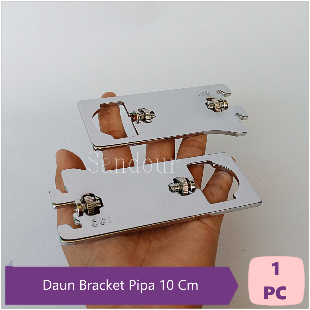 Daun Bracket Pipa 10 Cm Siku Braket Untuk Penyangga Pipa Kotak Dan