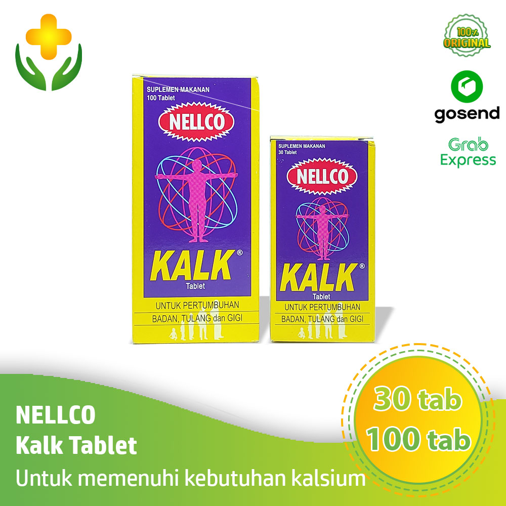 Nellco Kalk Tablet Tablet Kesehatan Tulang Kalsium Lazada