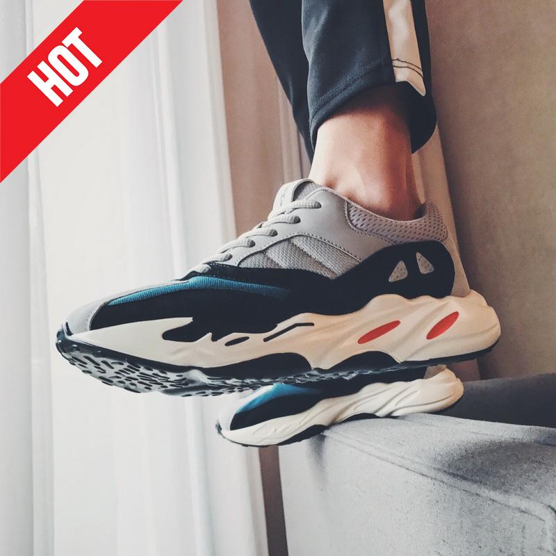 2019 Pria Sepatu Kasual Lace-up Tahan Air Suede Mode Man Sepatu Sneakers Runing Sepatu