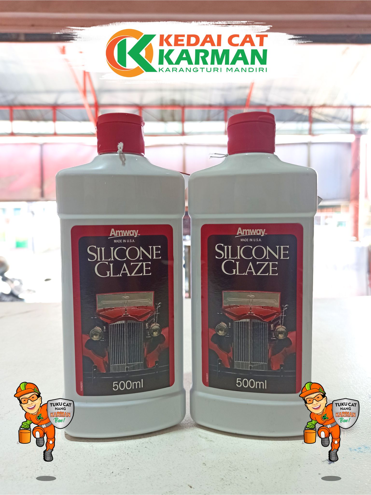 Amway Silicone Glaze Original Pengkilap Body Mobil Motor Ml