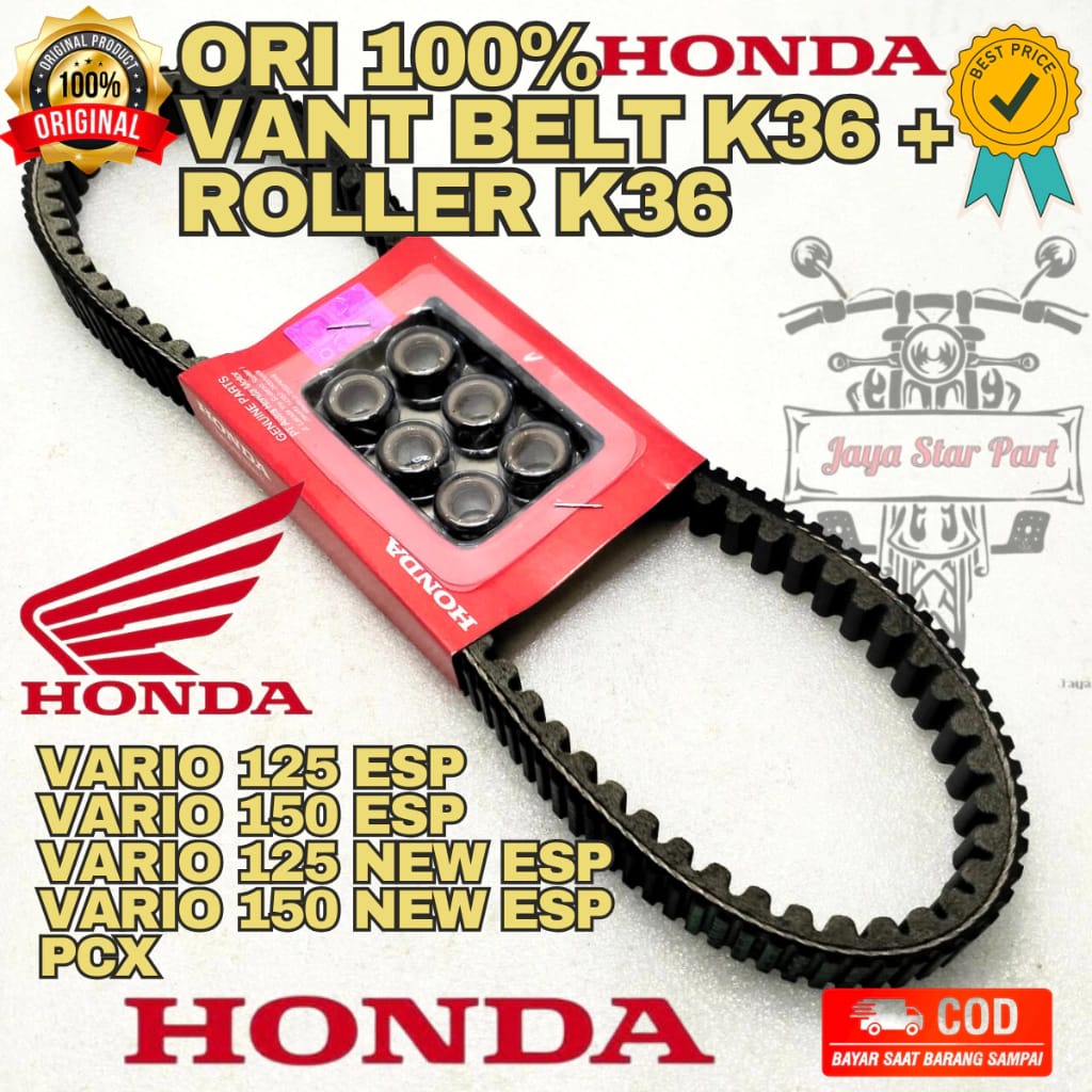 Ori Vanbelt V Belt Only Honda K Roller Asli Original Presisi Vario