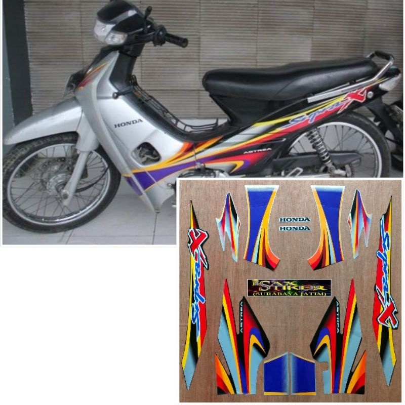 Striping Original Honda Supra X Dilver Hitam Tahun 2004 Lazada Indonesia