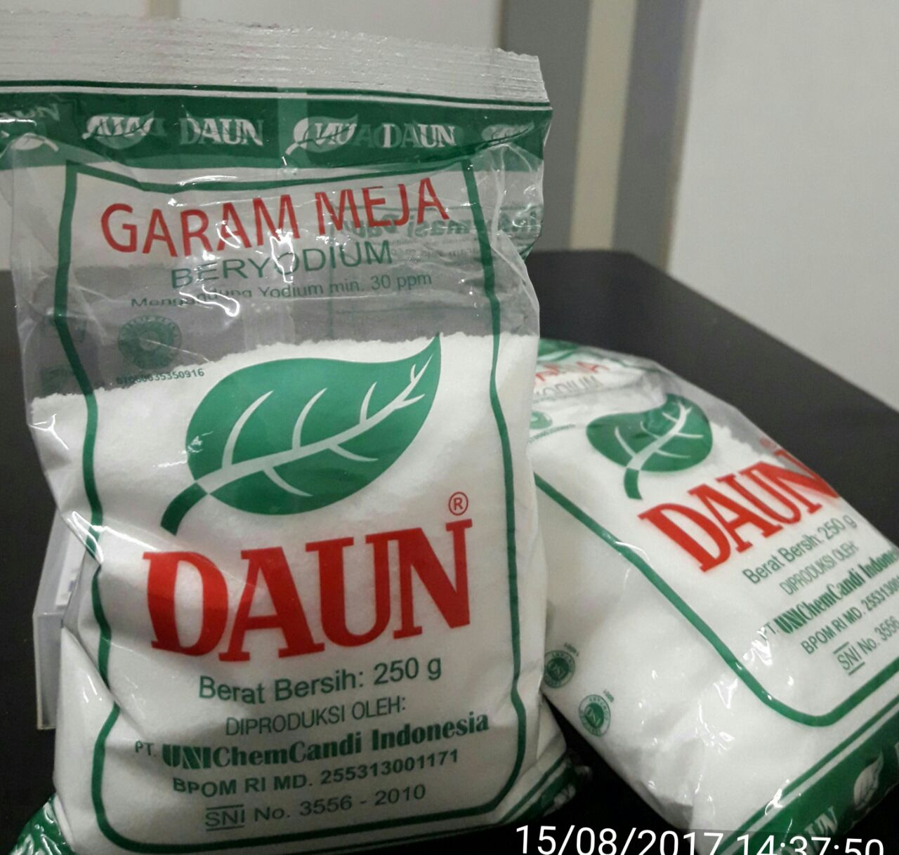 Termurah Garam Meja Beryodium Premium Cap Daun Original Lebih