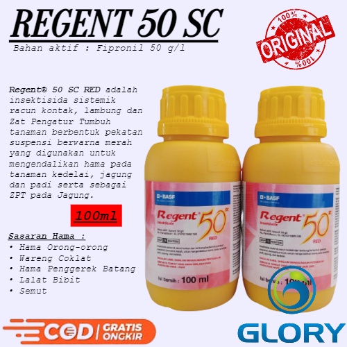 Insektisida Sistemik Regent 50 Sc Red 100 Ml Atau Obat Racun Kontak