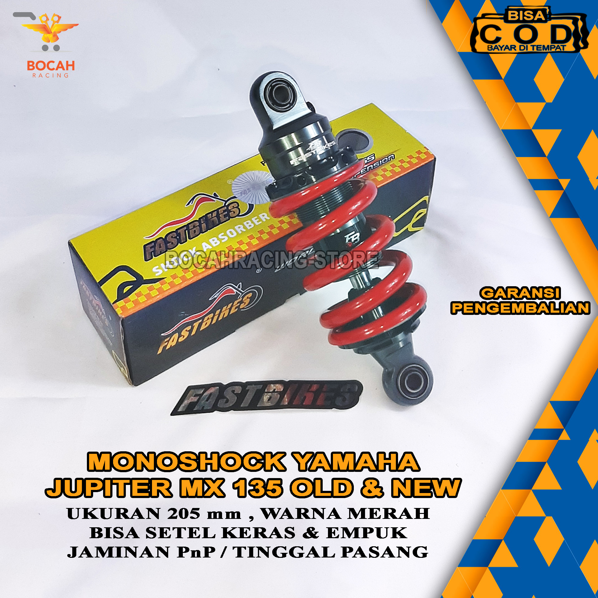 Monoshock Sokbreker Sok Belakang Jupiter Mx Old Dan New Warna Merah