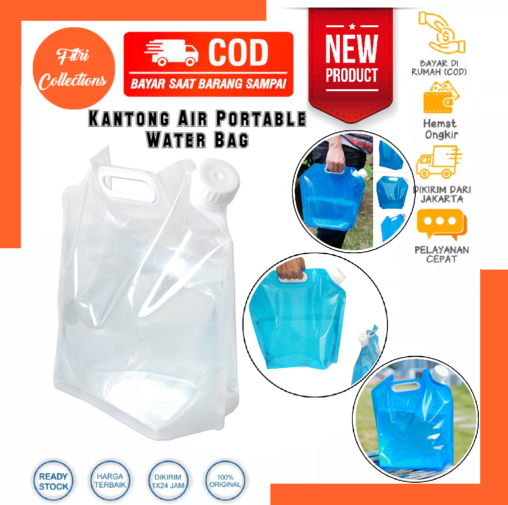 New Kantong Air Portable Water Bag Kantong Air Portable Kapasitas 5