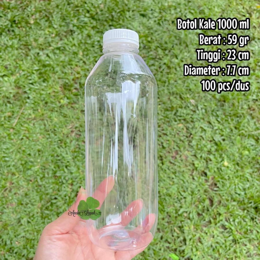 Botol Kale 1000 Ml Bulat Tebal Botol Plastik 1 Liter 1000 Ml Lazada