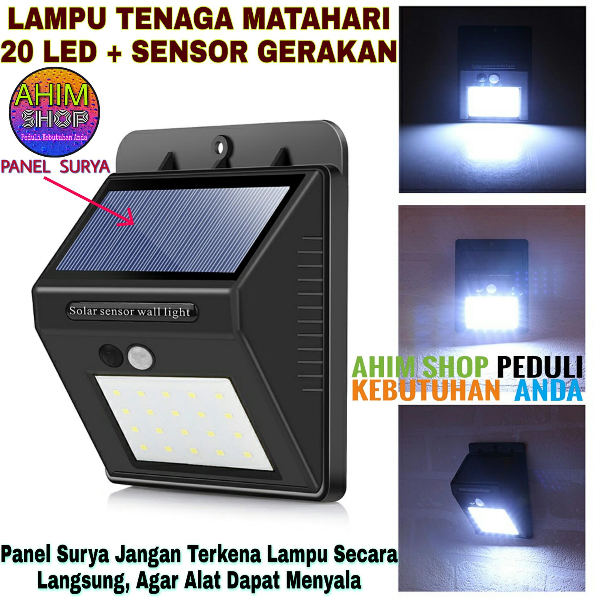 Lampu Outdoor Tenaga Surya Led Solar Cell Powered Wall Motion Sensor