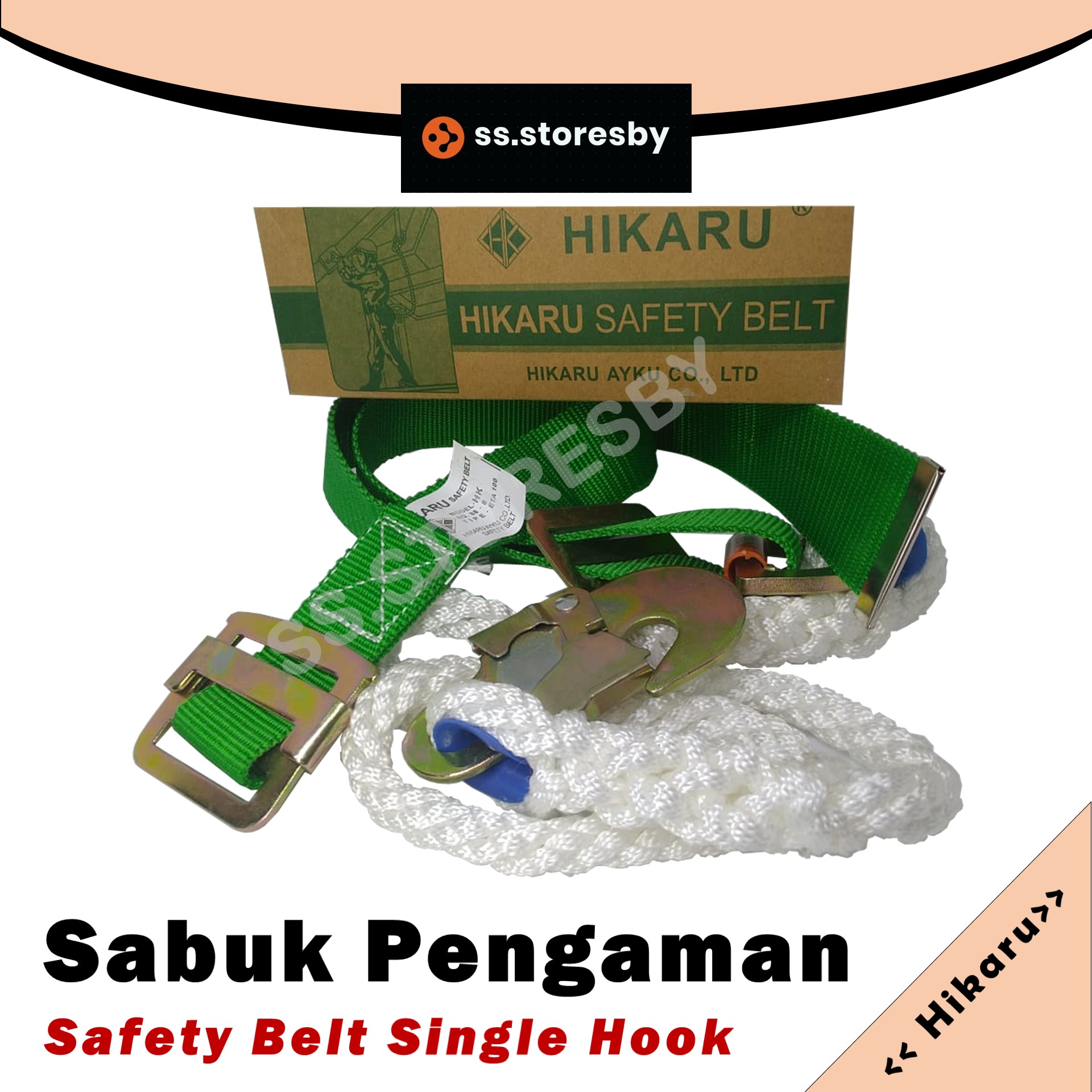 HIKARU INDUSTRIAL SAFETY BELT HARNESS SABUK PENGAMAN PINGGANG SMALL