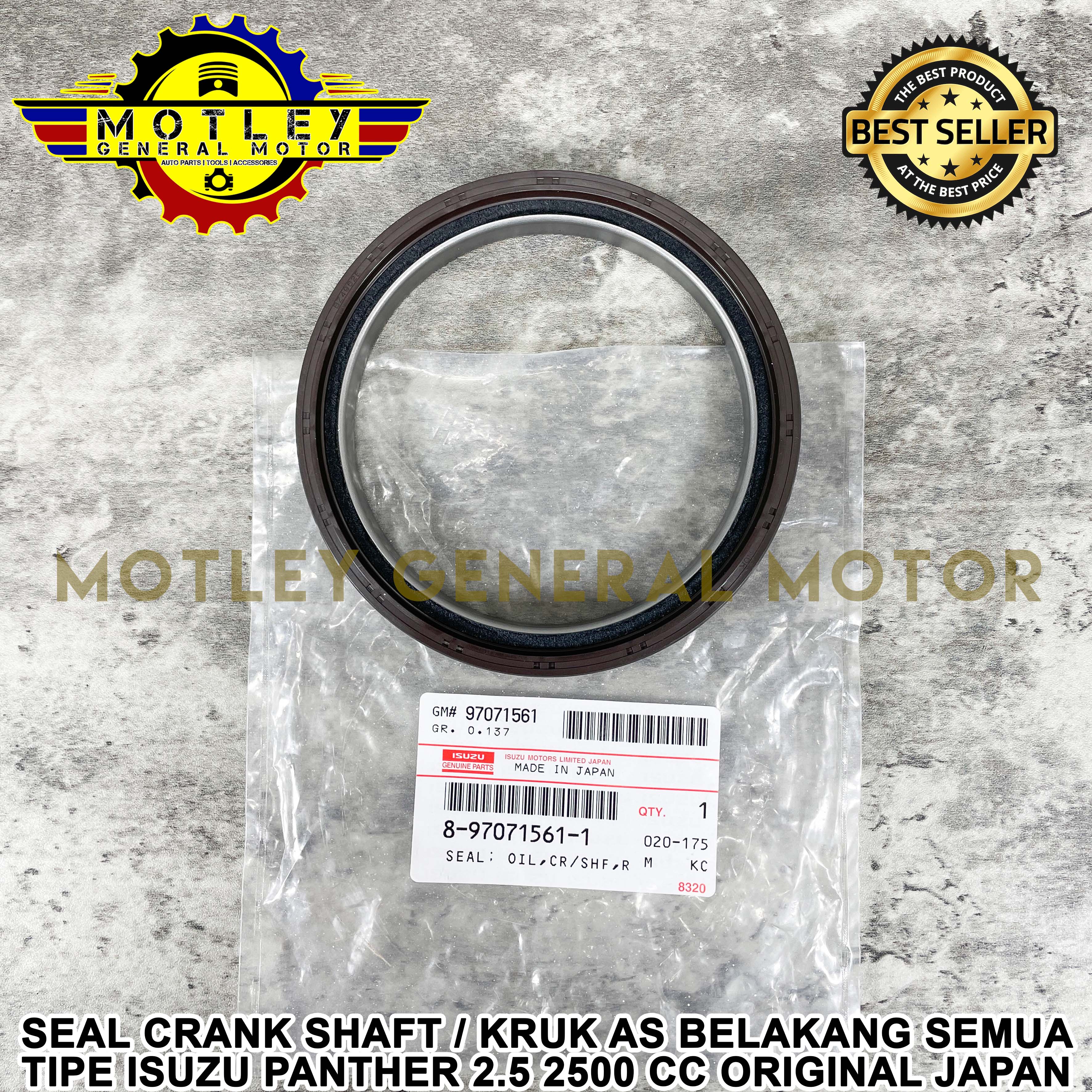 Seal Sil Crankshaft Crank Shaft Kruk Krek As Belakang Isuzu Panther