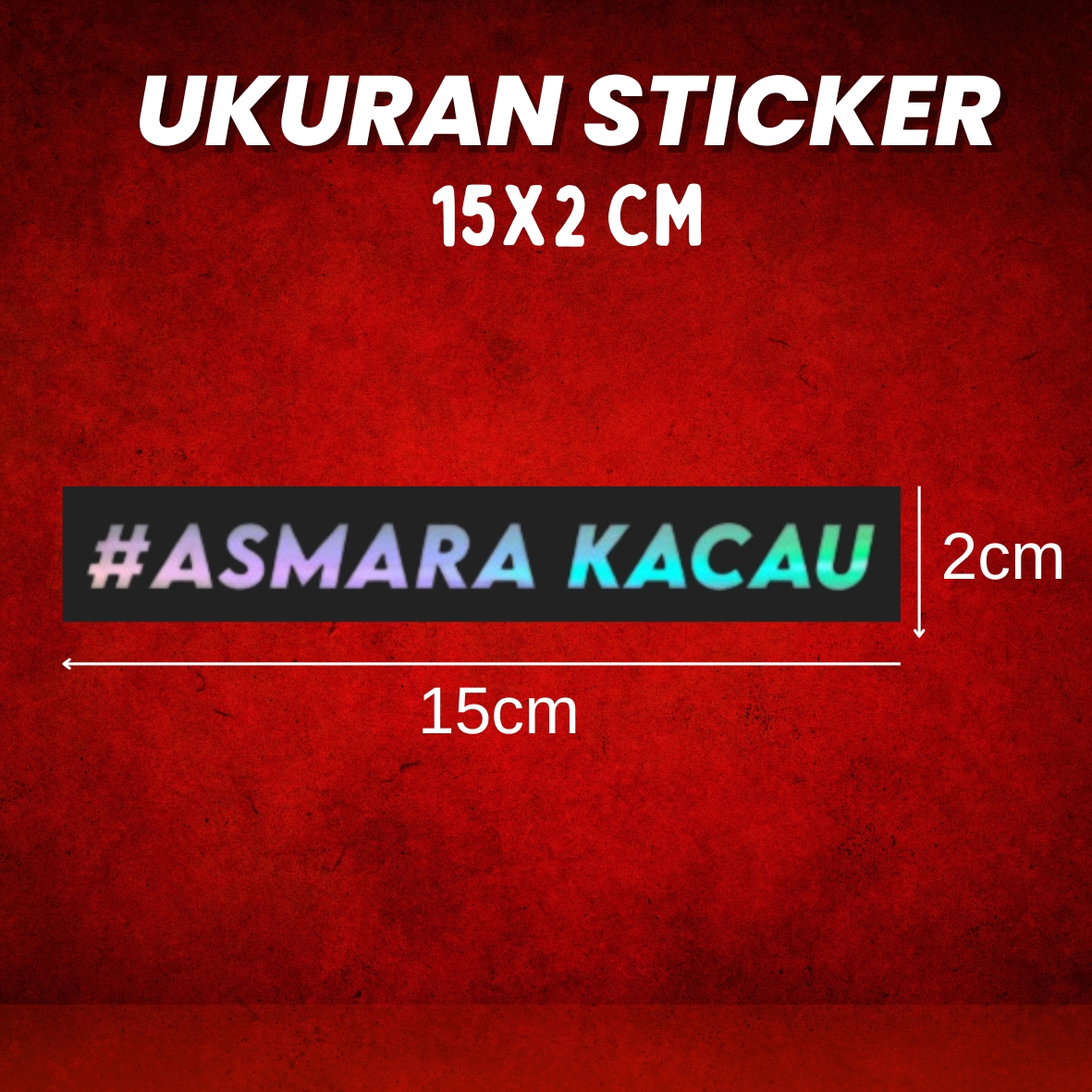 STIKER CUTTING ASMARAKACAU Stiker Viral Asmarakacau PROSES CEPAT