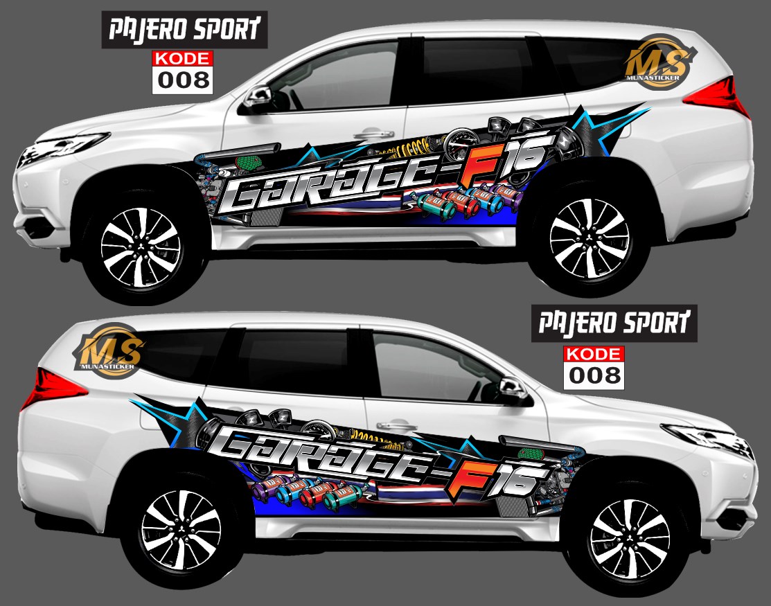 Stiker Thailook Mobil Fortuner Innova Avanza Pajero Sport Free