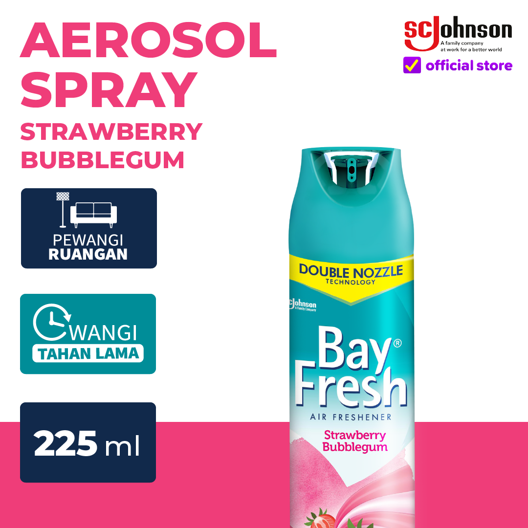 Bayfresh Aerosol Pengharum Ruangan Strawberry Cream Bubblegum Ml