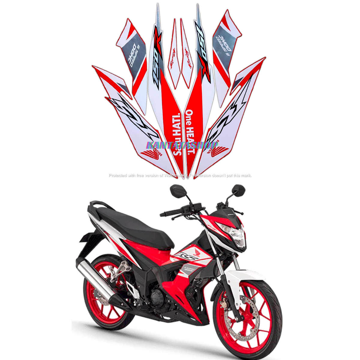 Stiker Striping Lis Les Body Motor Honda Sonic R Se Striping