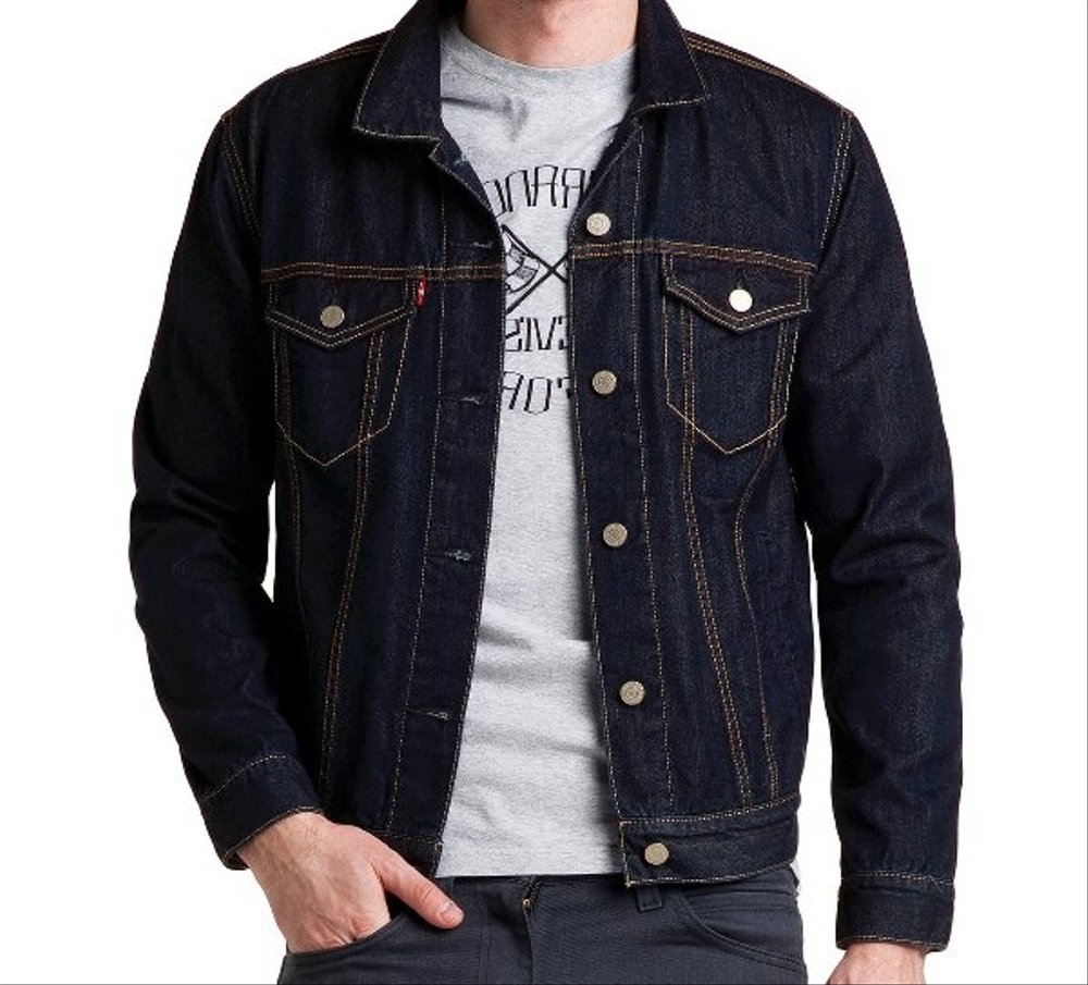 Bs Jaket Denim Jeans Pria Jaket Jeans Pria Standar Reguler Premium