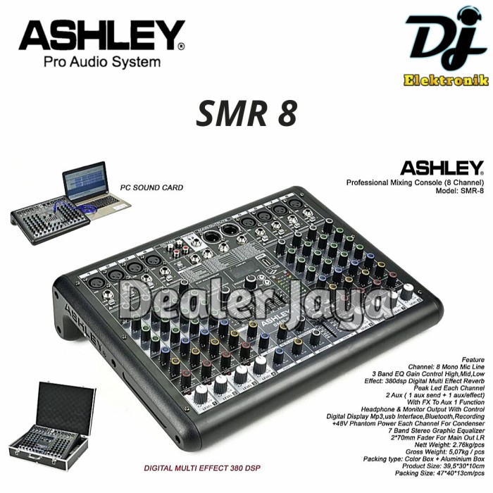 Mixer Analog Ashley Smr Smr Smr Channel Lazada Indonesia