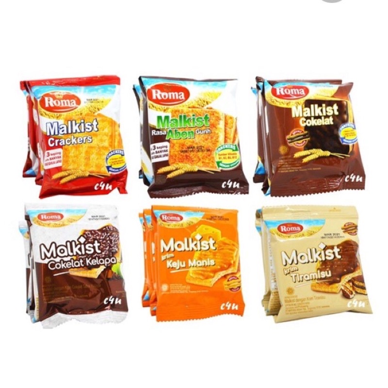 Roma Malkist Biskuit G Renceng Isi Sachet All Variant Lazada