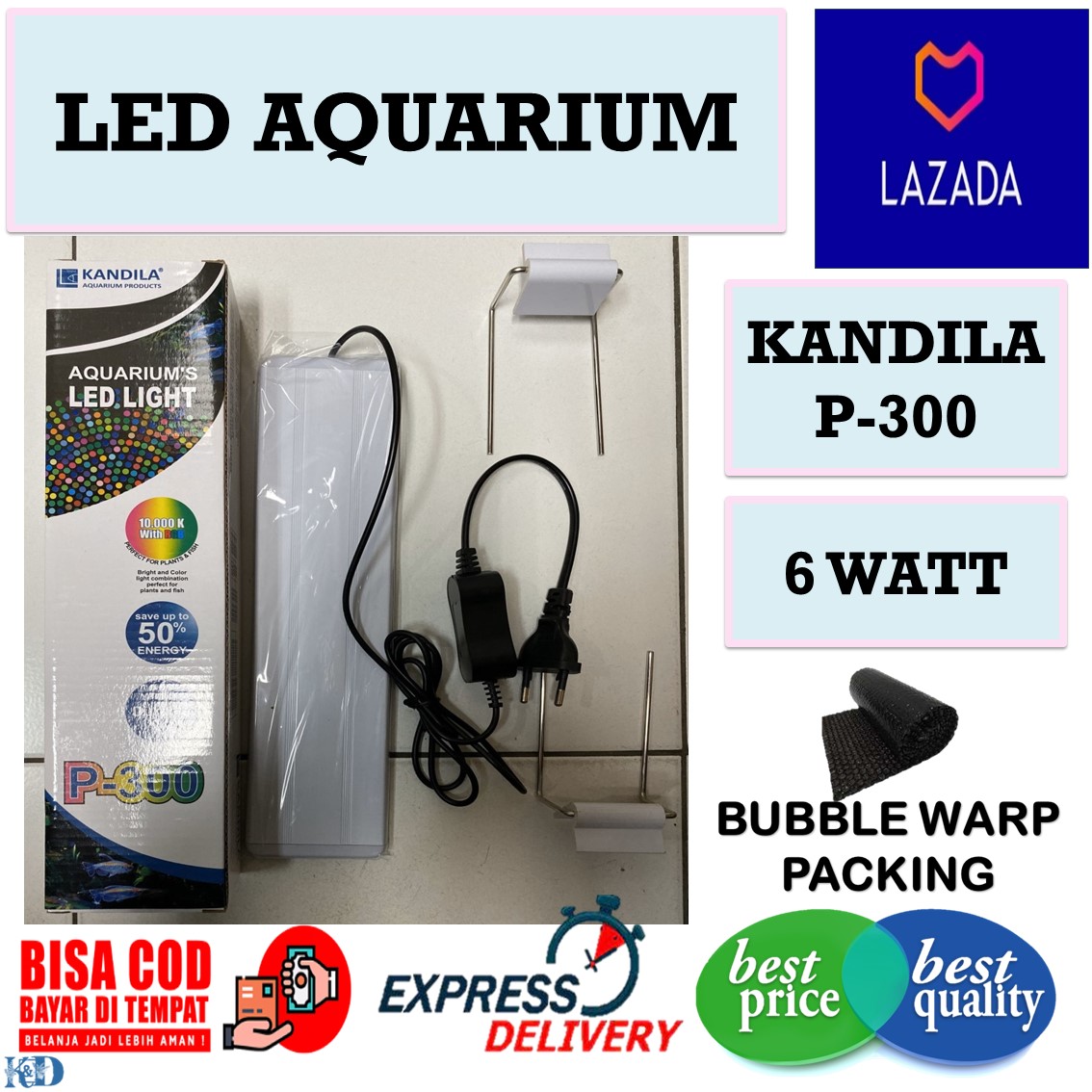 Kandila P300 P300RGB P 300 RGB Lampu Aquascape LED Aquarium Lazada