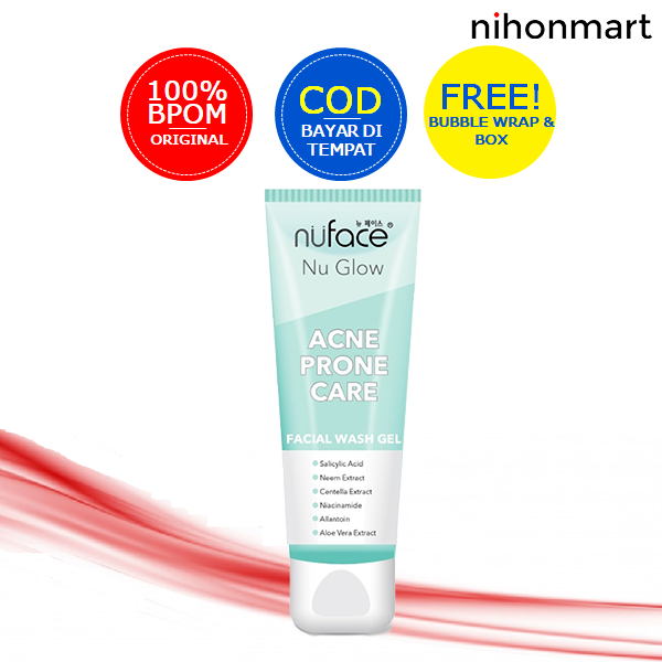 Nuface Nu Glow Acne Prone Care Facial Wash Gel G Lazada Indonesia