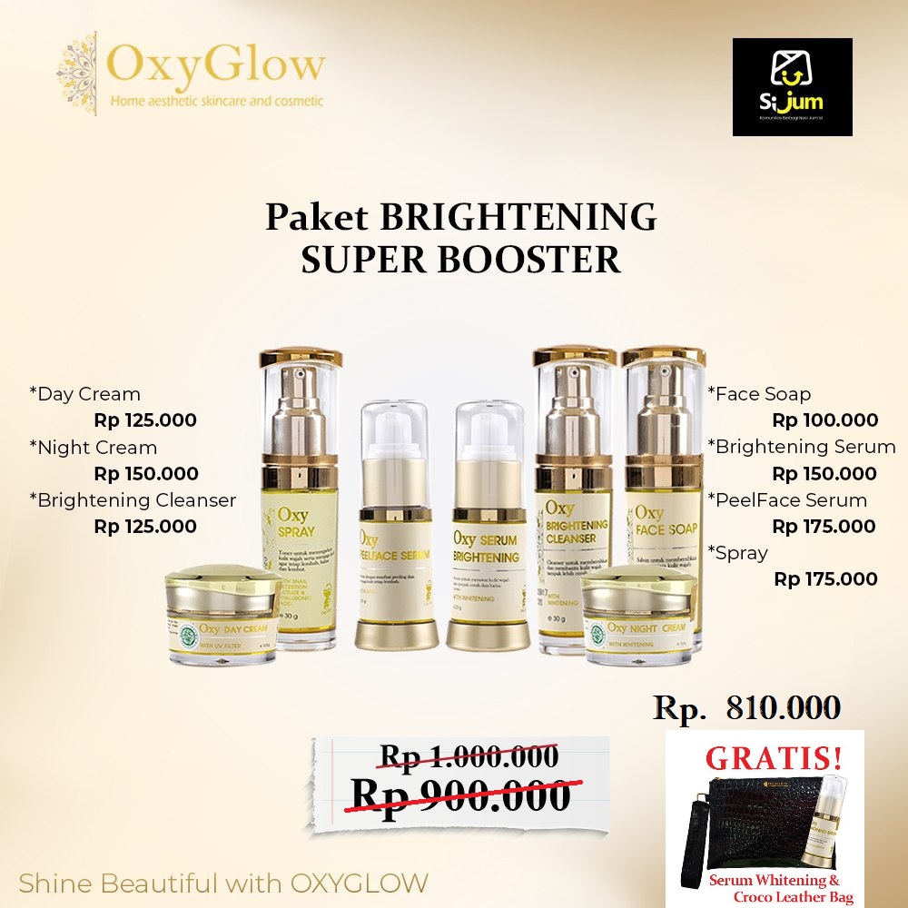 Oxyglow Oxy Glow Brightening Super Booster Flex Series Free Gift