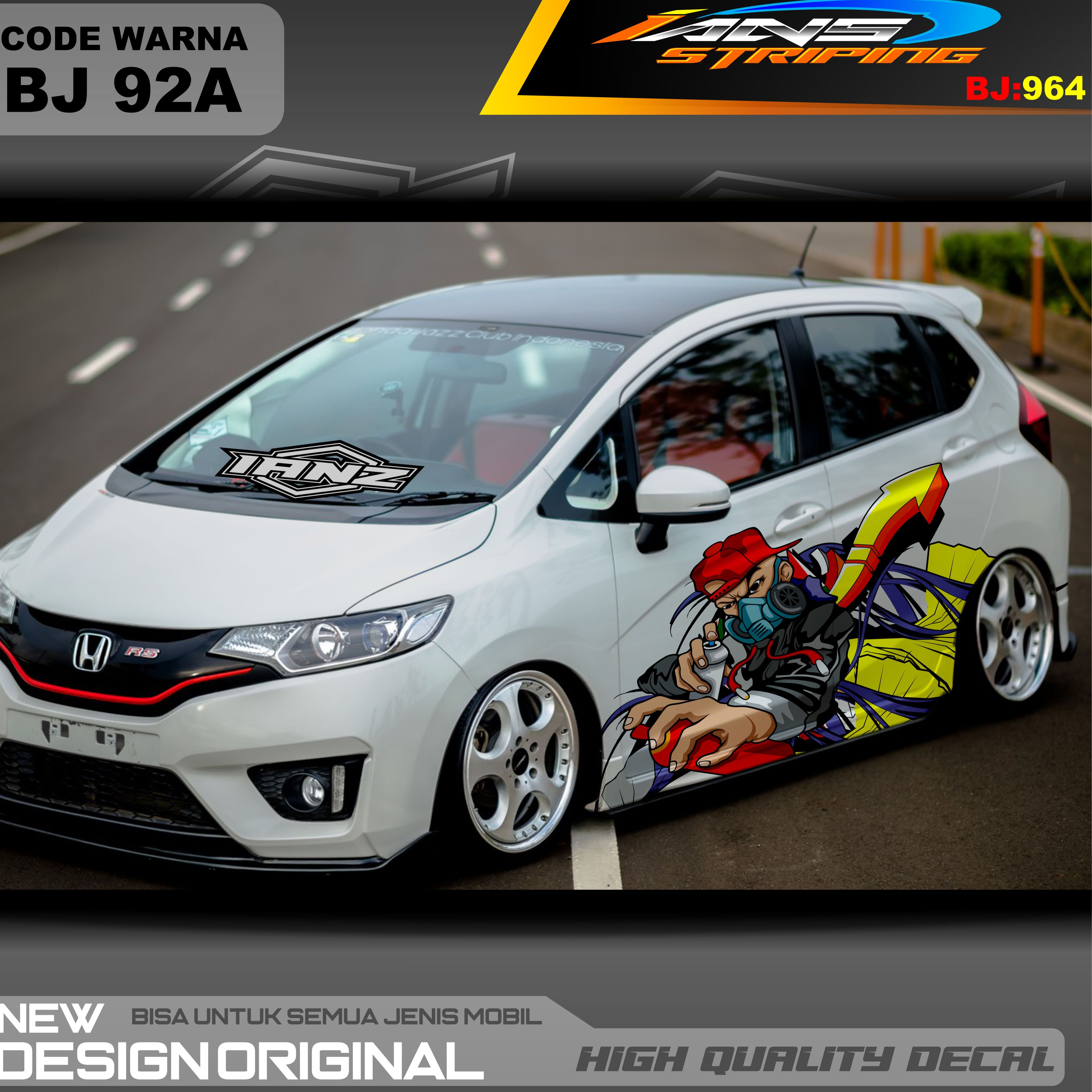 Stiker Honda Brio Sticker Honda Jazz Sticker Decal Mobil Jazz