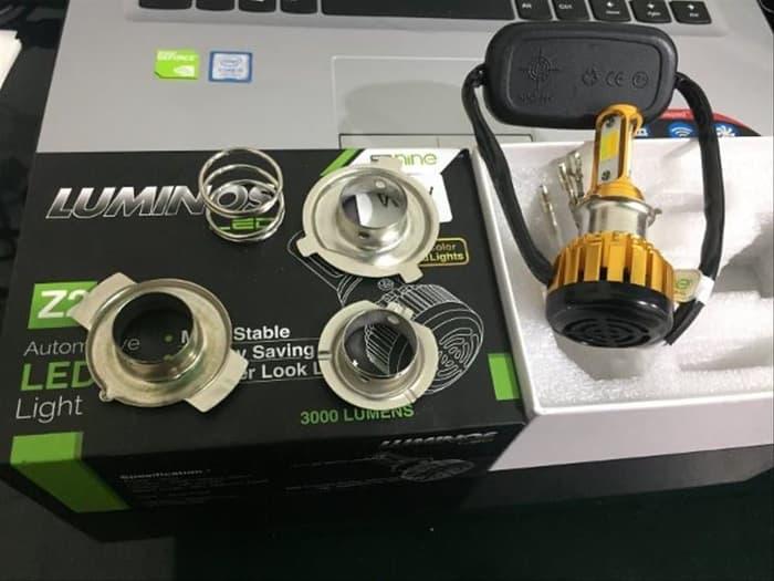 lampu led motor 2 warna Luminos Z2 soket universal h6 h4 hs1 h7